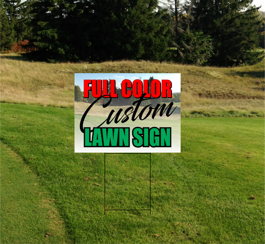 Double Sided Coroplast Lawn Sign 4mm - 18" x 24"
